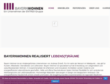Tablet Screenshot of bayern-wohnen.de
